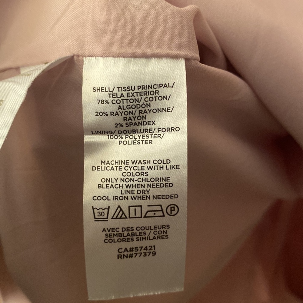 Ann Taylor Seamed Square Neck Sheath Dress in Stretch Cotton, Opal Blush, Large - Picture 5 of 7